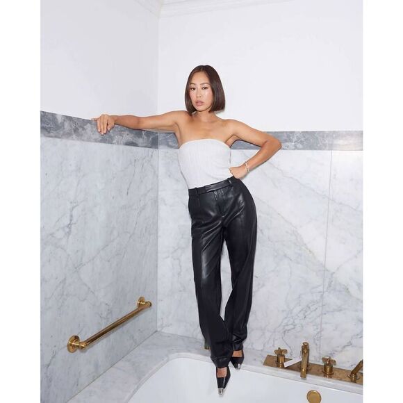 Madewell × Aimee Song Shimmer Tube Top M NWT - Picture 2 of 8